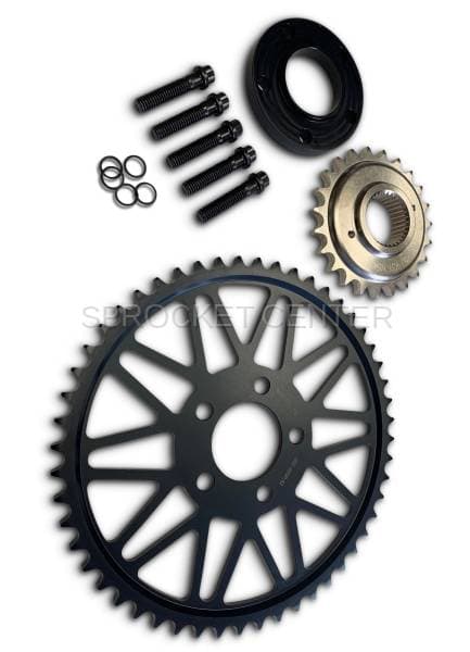 520 Chain Conversion Kit - SUPERLITE Steel Sprocket Set With Choice Of Chain - HARLEY DAVIDSON 1200 Sportster '04-22