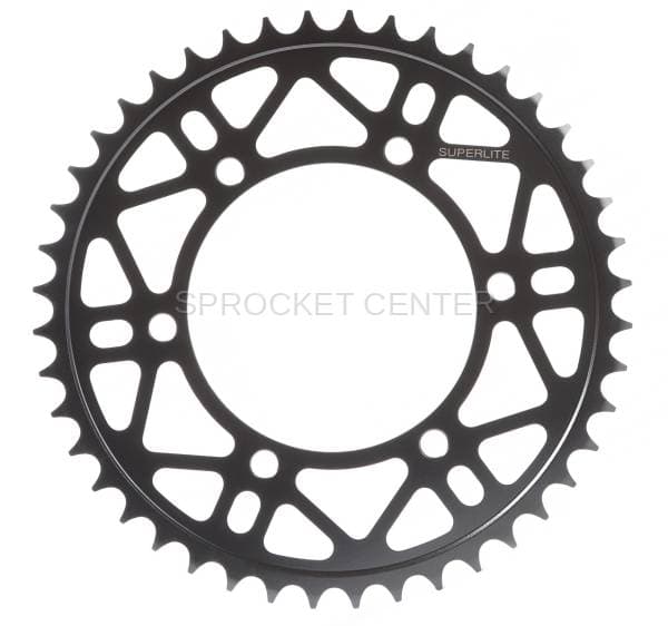 SUPERLITE SPROCKETS (#87606RX) 520 Pitch Hard Anodized Aluminum Rear Sprocket -TRIUMPH