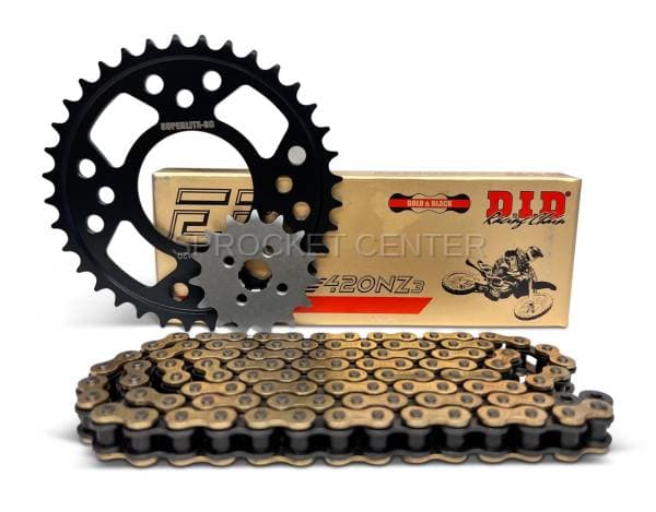 420 Chain Kit - SPROCKET CENTER Steel Sprocket Set With Choice Of Chain - HONDA MONKEY 125 ('22-25)