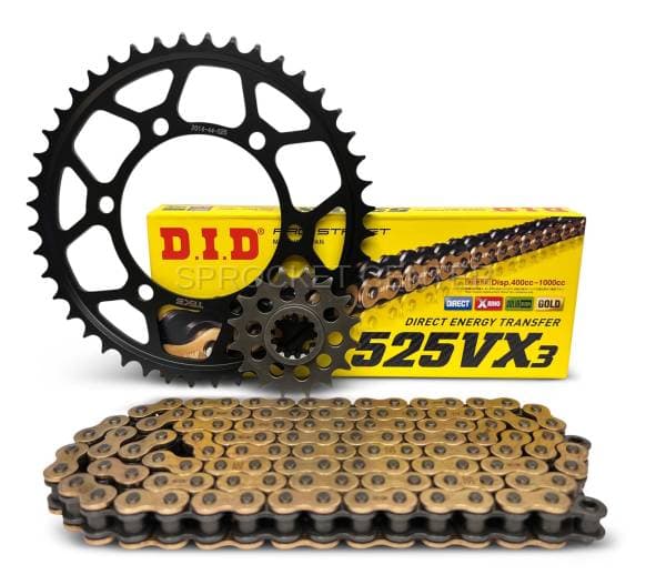 520 Chain Kit - TEK5 Steel Sprocket Set With Choice Of Chain - KAWASAKI ER-6F / ER-6N ('05-16)