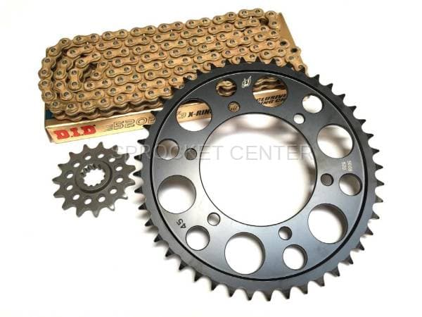520 Conversion Kit - DRIVEN RACING Sprocket Set with Choice of Chain - TRIUMPH 675 Street Triple ('13-17)