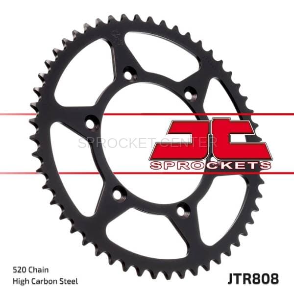 JT Sprockets (#JTR808) 520 Pitch Steel Rear Sprocket
