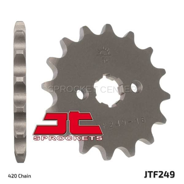 JT Sprockets (#JTF249) 420 Pitch Chromoly-Steel Front Sprocket - HONDA