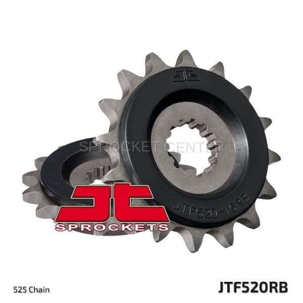 JT SPROCKETS (#JTF520RB) 525 Pitch Rubber Dampened Front Sprocket