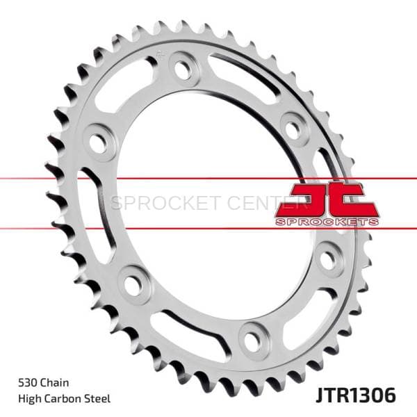 JT SPROCKETS (#JTR1306) 530 Pitch Steel Rear Sprocket - HONDA