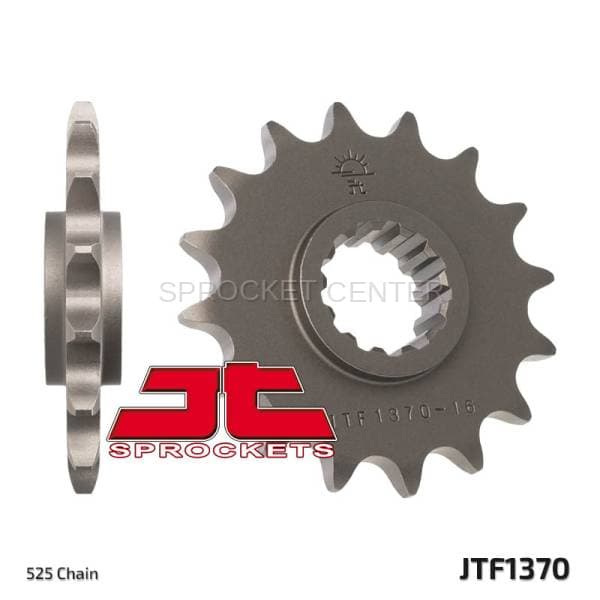 JT SPROCKETS (#JTF1370) 525 Pitch Chromoly-Steel Front Sprocket - HONDA