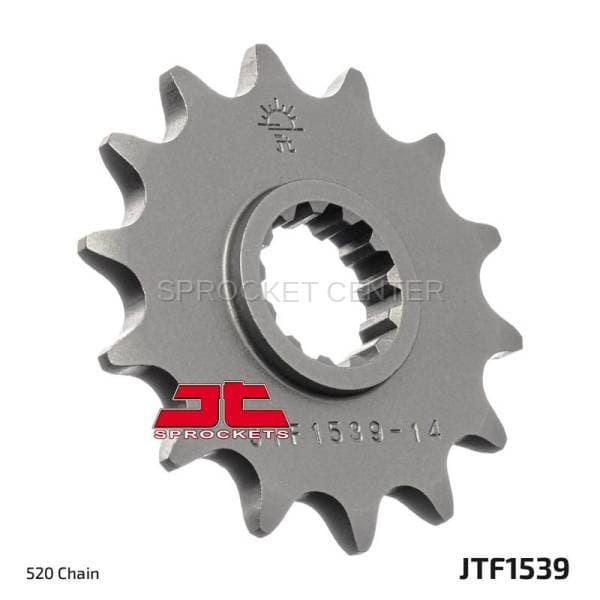 JT SPROCKETS (#JTF1539) 520 Pitch Chromoly-Steel Front Sprocket - KAWASAKI / SUZUKI