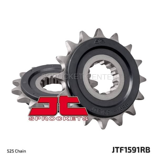 JT SPROCKETS (#JTF1591RB) 525 Pitch Rubber Dampened Front Sprocket - YAMAHA