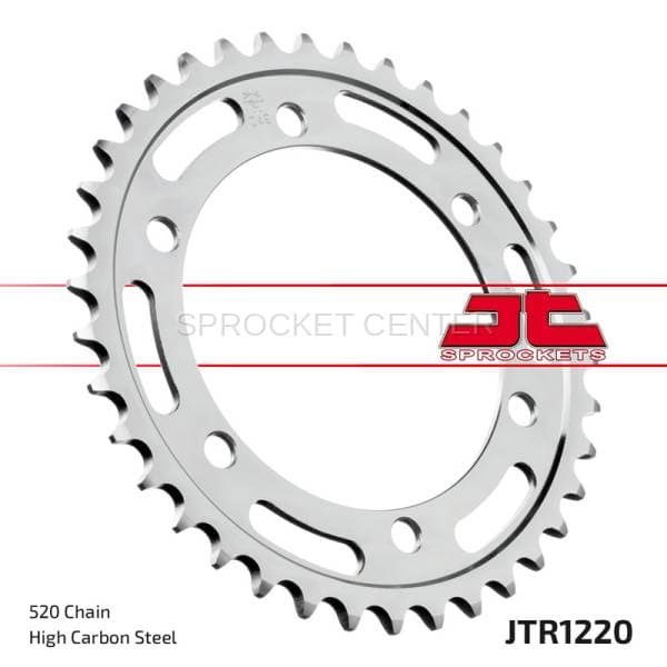 JT Sprockets (#JTR1220) 520 Pitch Steel Rear Sprocket - HONDA CBR/CB 250/300