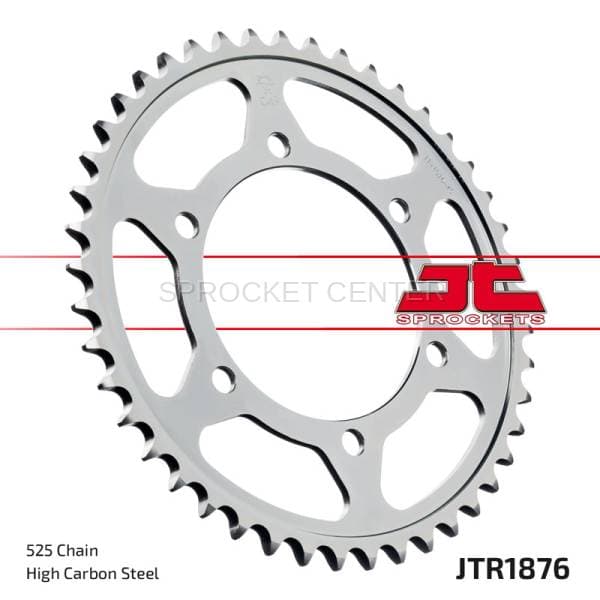 JT SPROCKETS (#JTR1876) 525 Pitch Steel Rear Sprocket